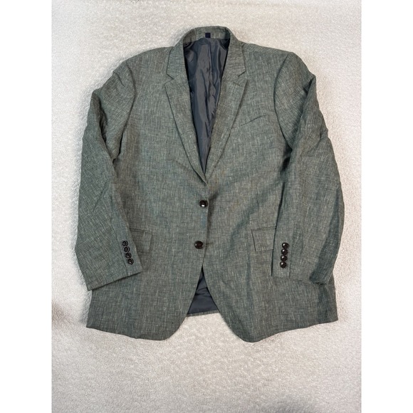 J Crew Thompson Blazer Mens 46R Gray Linen Suit Jacket Sport Coat New Tags